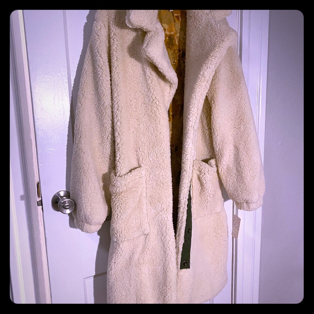 Free People long teddy coat